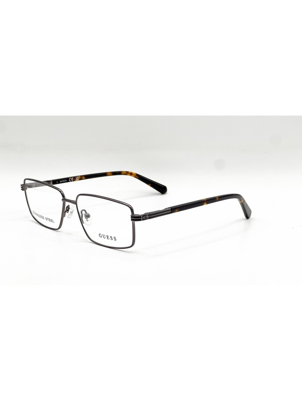 Guess Gu50061 009 Matte Gunmetal Dark Havana Authentic Eyeglasses 54-15-145